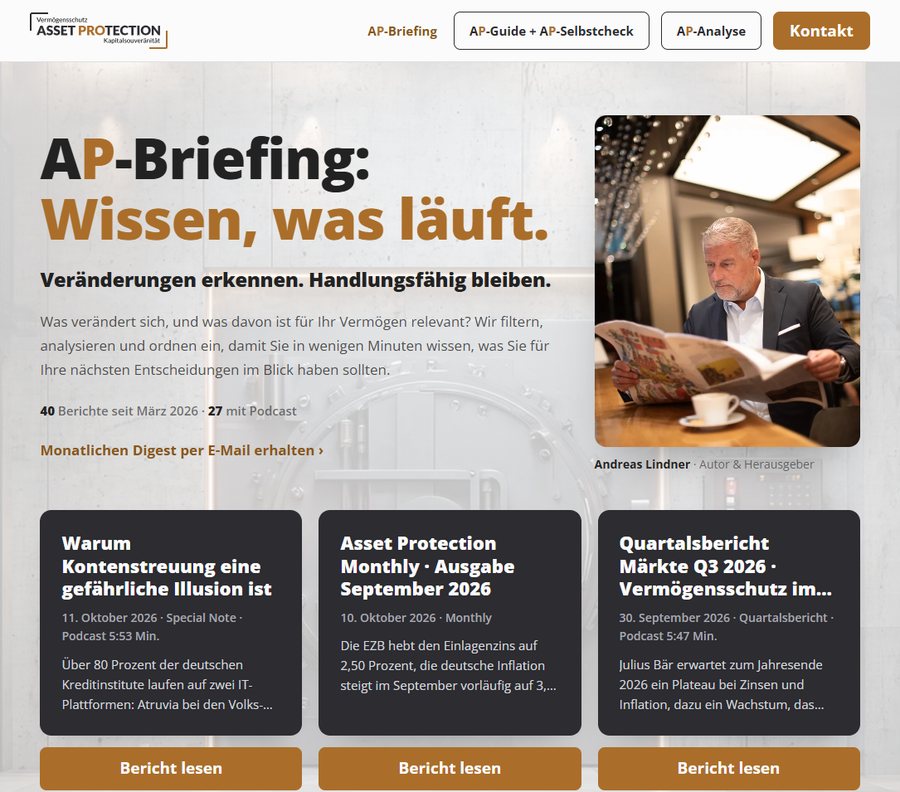 Einstieg des AP-Briefings mit den drei neuesten Berichten